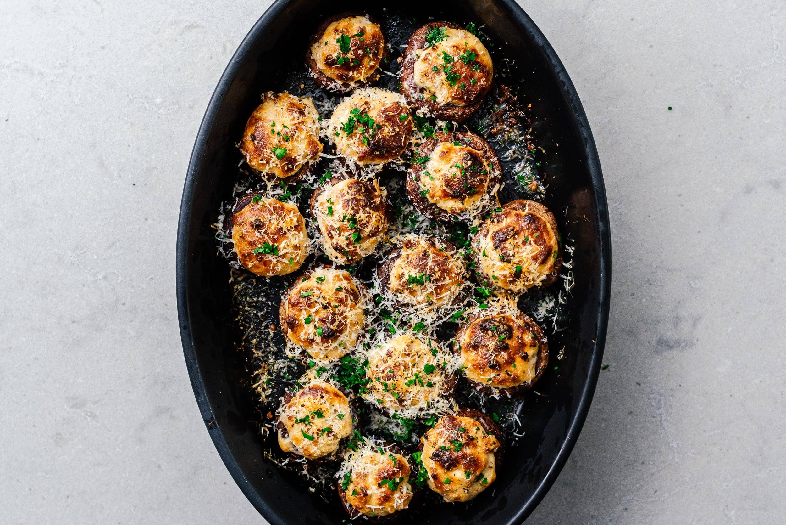 stuffed mushrooms recipe | www.iamafoodblog.com