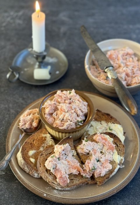 Smoked and Poached Salmon Pate