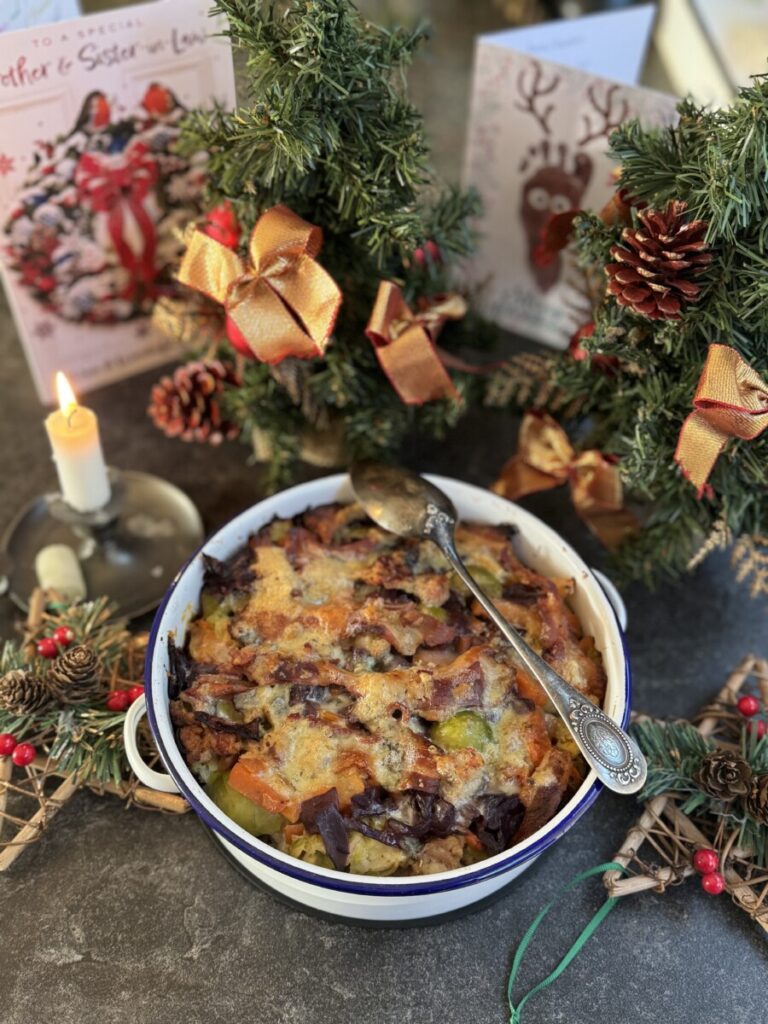 Loaded Festive Roast Potato Casserole