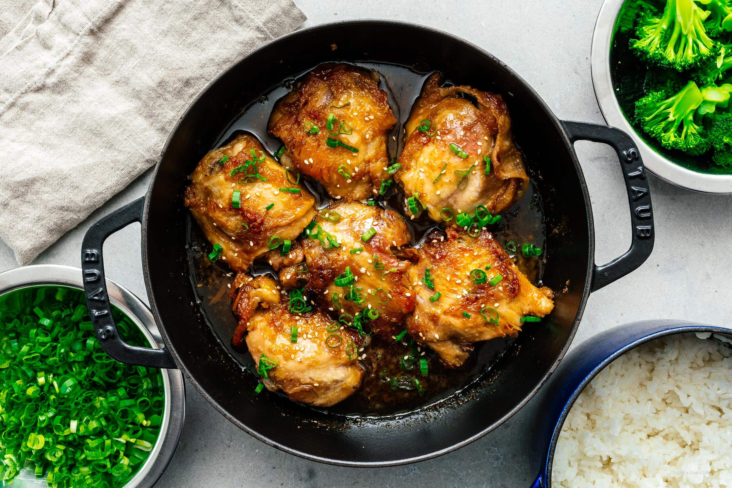 honey garlic chicken recipe | www.iamafoodblog.com