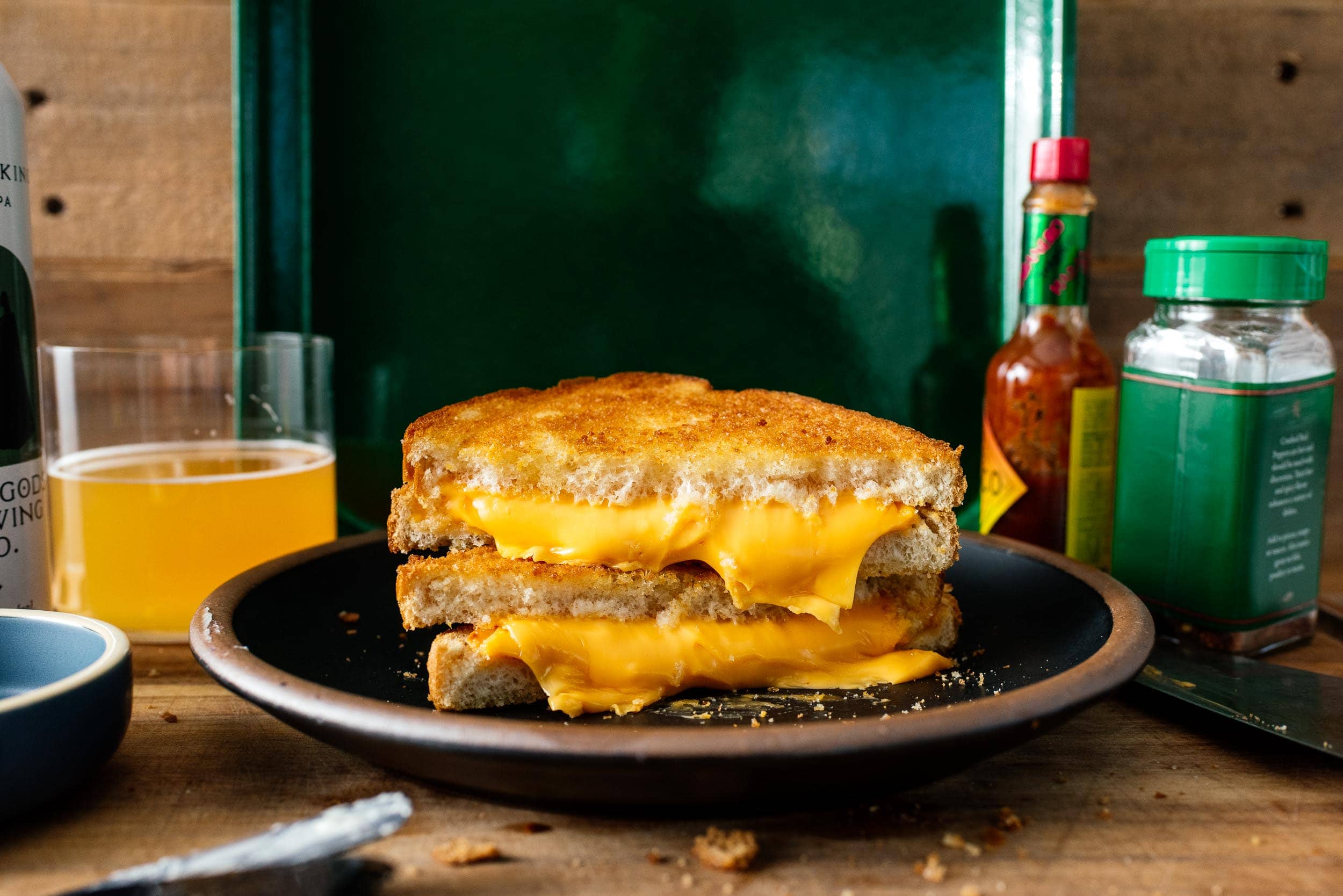 air fryer grilled cheese recipe | www.iamafoodblog.com