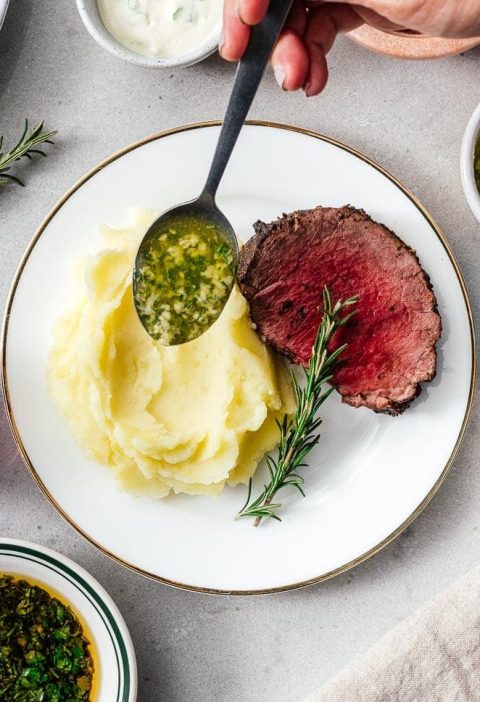 Beef Tenderloin with a Giant Sauce Board