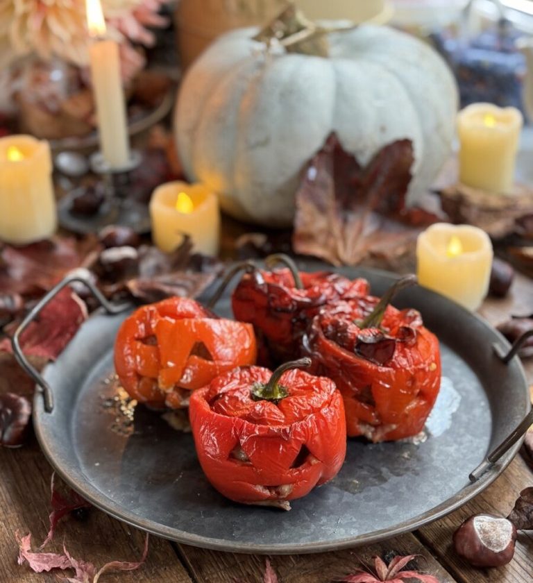 Halloween Stuffed Peppers