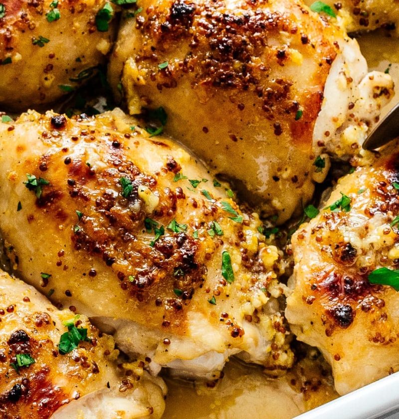Juiciest Baked Chicken Thighs