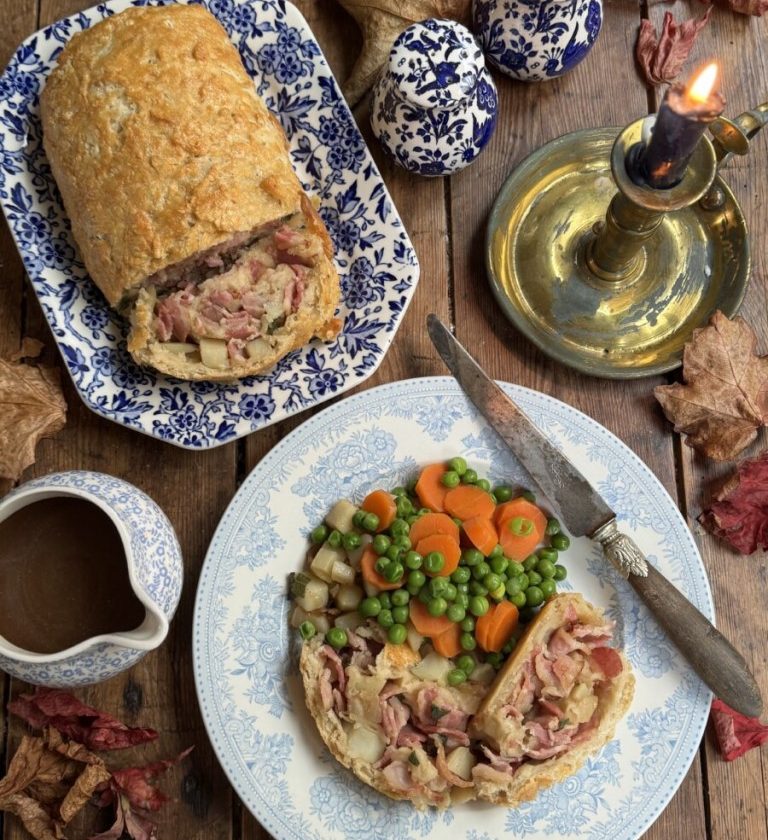 Buckinghamshire Bacon Badger (Savoury Bacon & Onion Roly Poly)