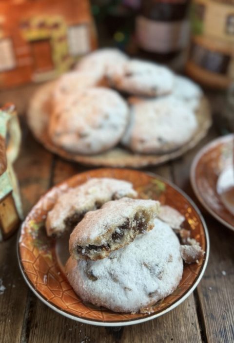 Mincemeat & Marzipan Biscuits (Cookies)