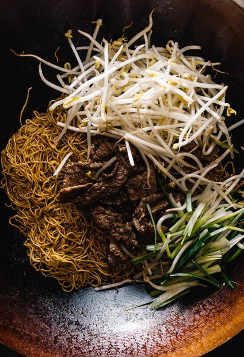 Soy Sauce Chow Mein Long Life New Years Noodles