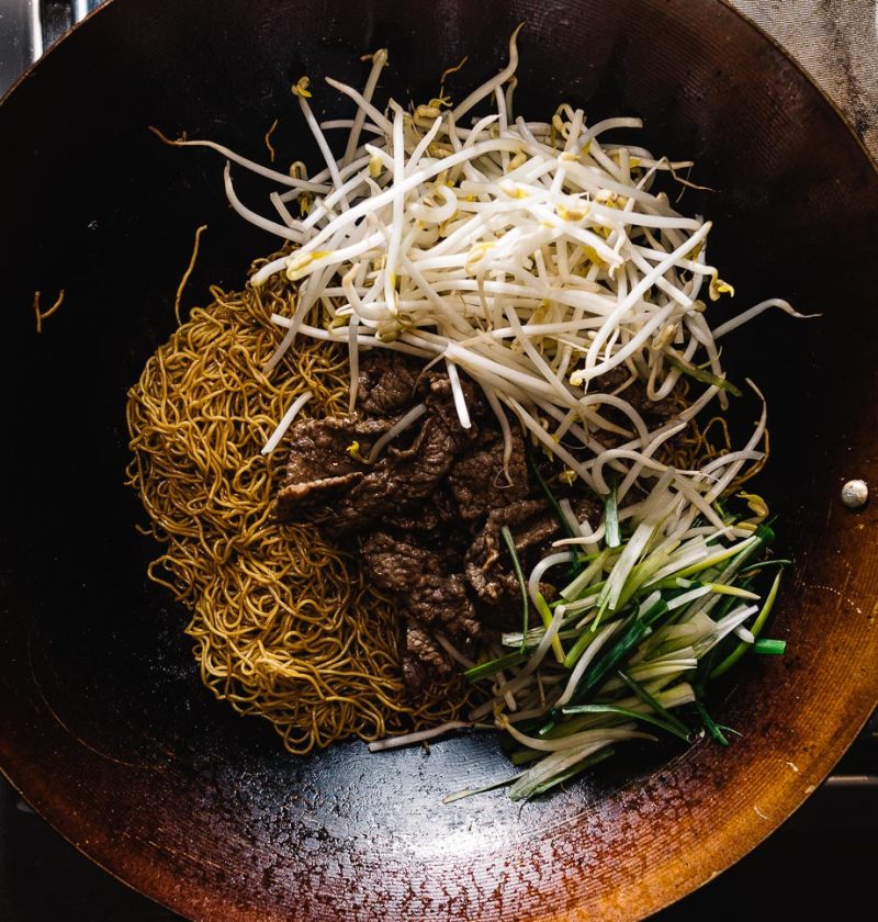 Soy Sauce Chow Mein Long Life New Years Noodles