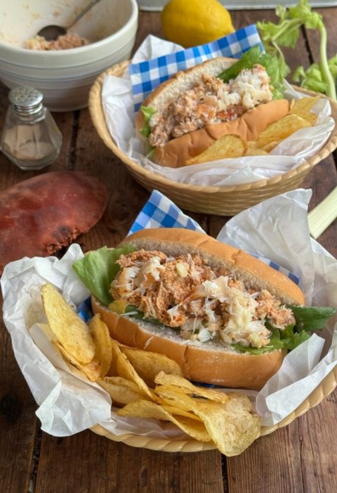 British Seaside Fresh Crab Salad Roll