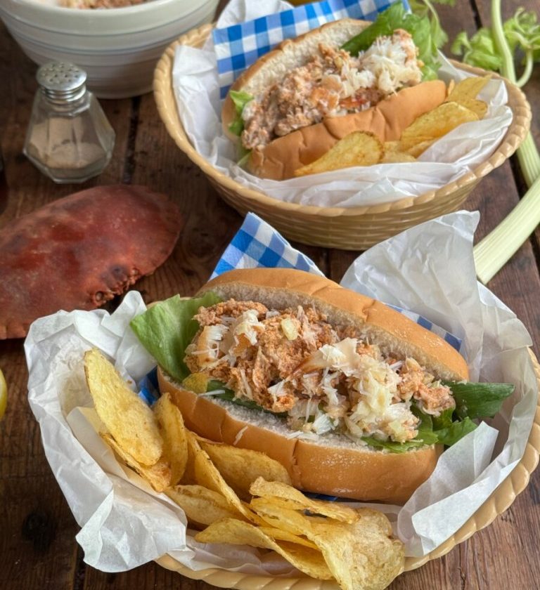 British Seaside Fresh Crab Salad Roll
