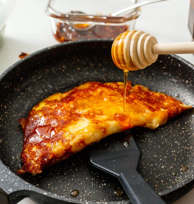 Hot Honey Cheese Eggs
