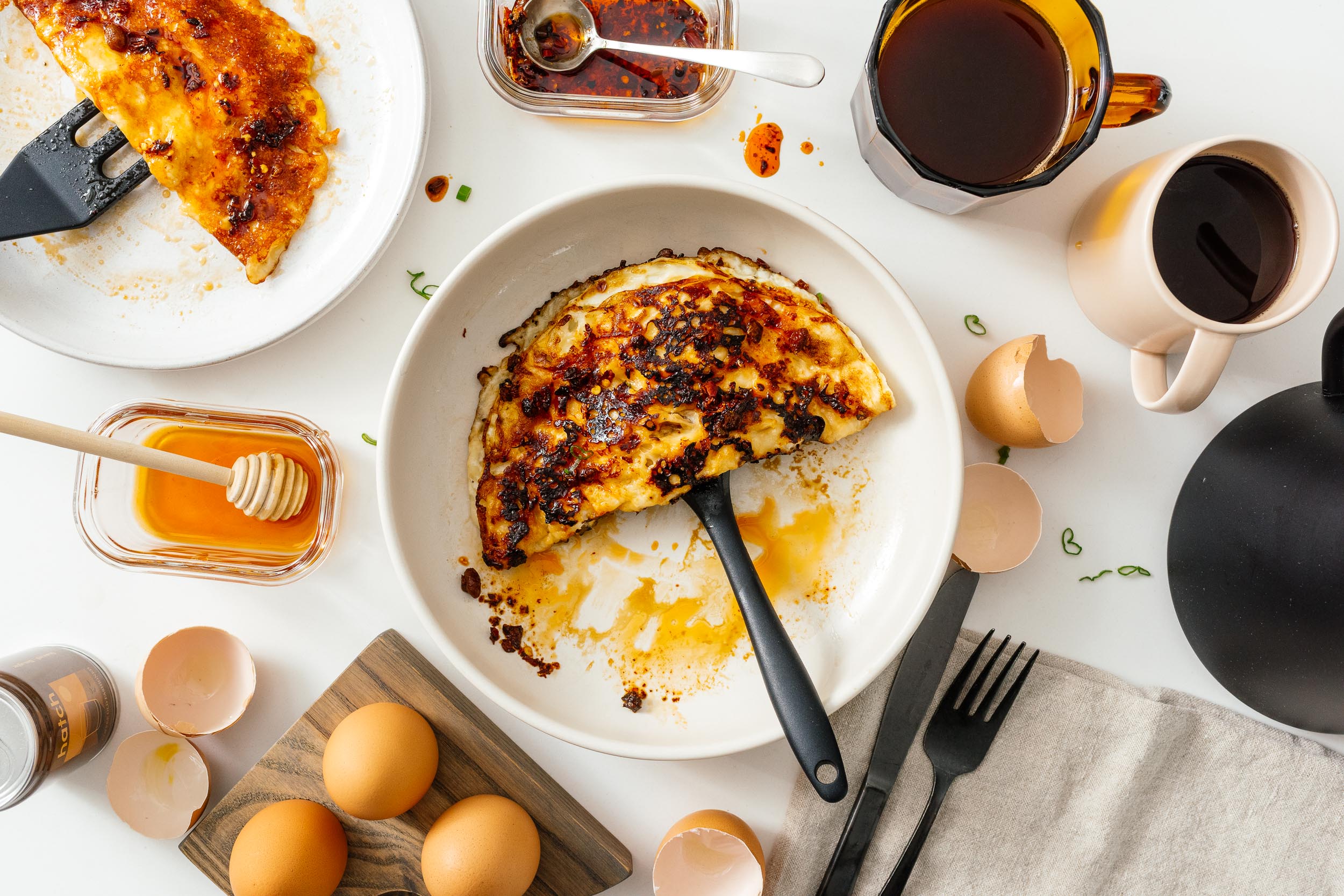 hot honey cheese eggs | www.iamafoodblog.com