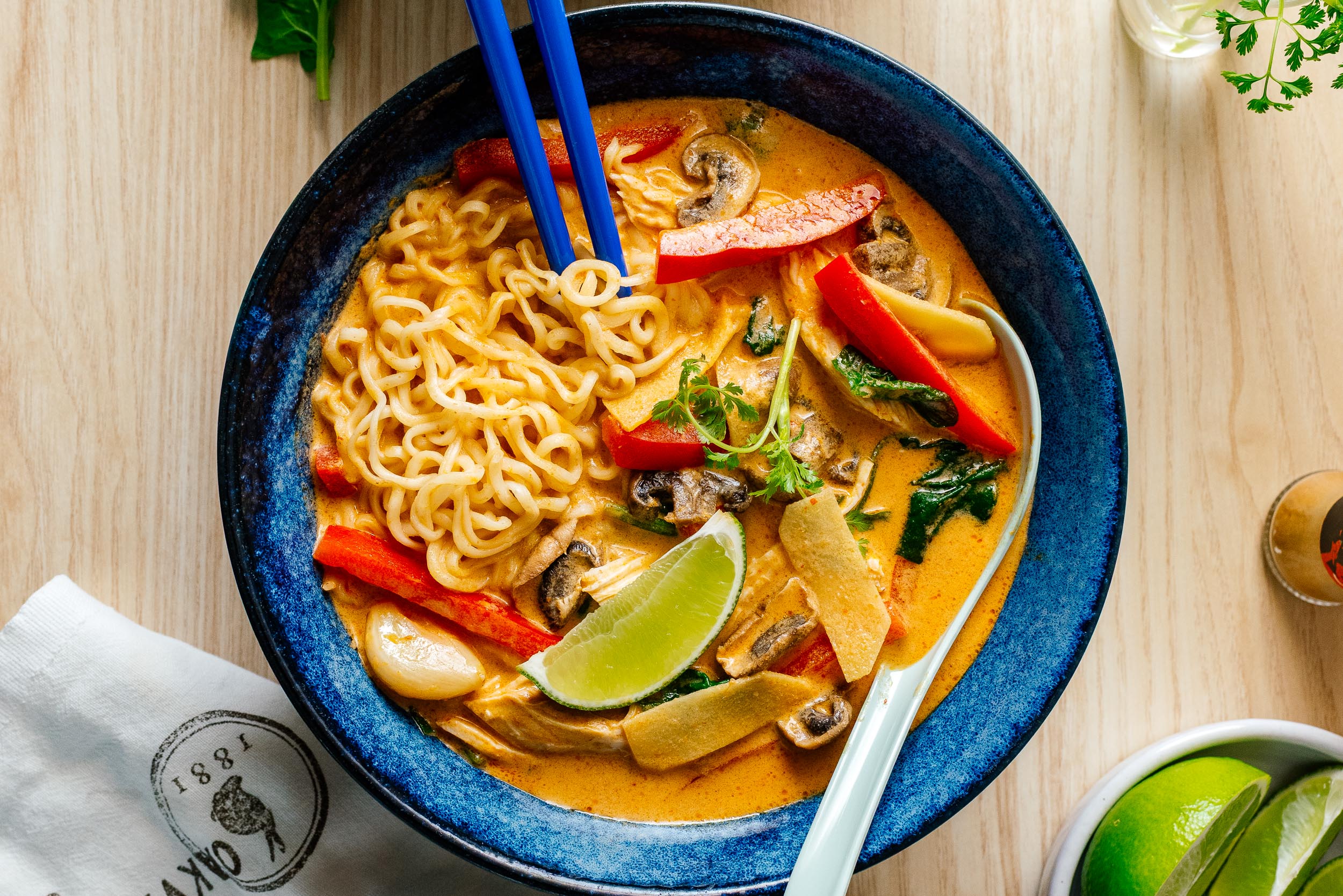 Thai red curry ramen recipe | www.iamafoodblog.com