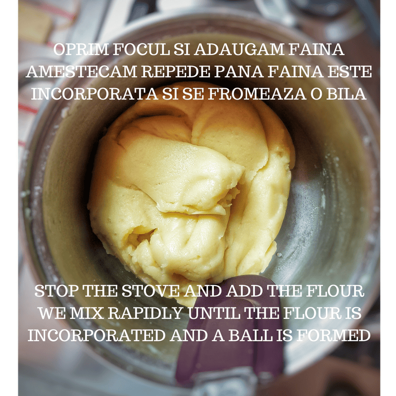 OPRIM FOCUL SI ADAUGAM FAINAAMESTECAM REPEDE PANA FAINA ESTE INCORPORATA SI SE FROMEAZAO BILA