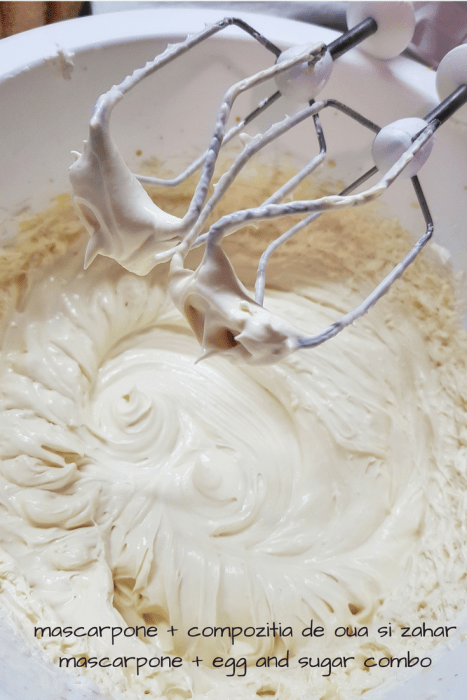 mascarpone + compozitia de oua si zaharmascarpone + egg and sugar combo