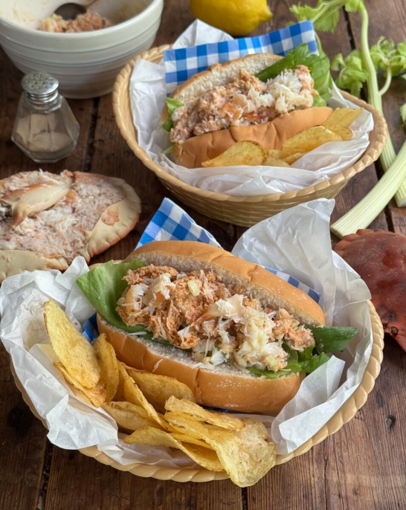 British Seaside Fresh Crab Salad Roll