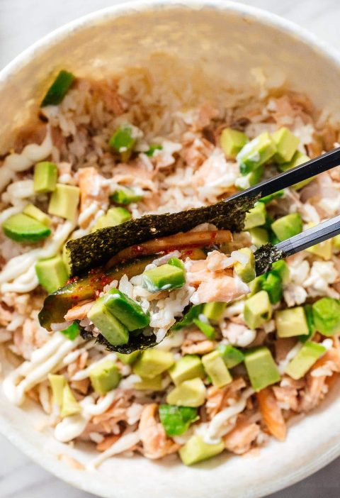 Tiktok Salmon Rice Bowl