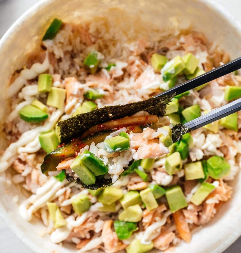 Tiktok Salmon Rice Bowl